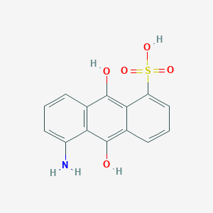 5-Amino-9,10-dihydroxyanthracene-1-sulfonic acid