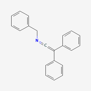 molecular formula C21H17N B15469087 Benzenemethanamine, N-(diphenylethenylidene)- CAS No. 52826-48-9