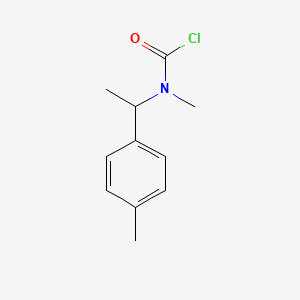 molecular formula C11H14ClNO B15469126 Methyl[1-(4-methylphenyl)ethyl]carbamyl chloride CAS No. 55508-59-3