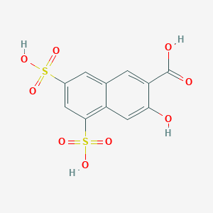 3-Hydroxy-5,7-disulfonaphthalene-2-carboxylic acid