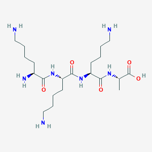 molecular formula C21H43N7O5 B15469173 L-Alanine, L-lysyl-L-lysyl-L-lysyl- CAS No. 54054-72-7