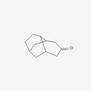 molecular formula C11H16O B15469237 Octahydro-1,6-methanonaphthalen-3(2H)-one CAS No. 54560-97-3