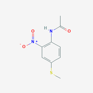 molecular formula C9H10N2O3S B15469252 N-[4-(Methylsulfanyl)-2-nitrophenyl]acetamide CAS No. 54029-49-1