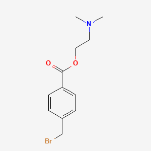 molecular formula C12H16BrNO2 B15469316 2-(Dimethylamino)ethyl 4-(bromomethyl)benzoate CAS No. 54399-07-4