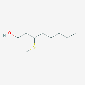 molecular formula C9H20OS B15469347 3-(Methylsulfanyl)octan-1-OL CAS No. 51755-78-3