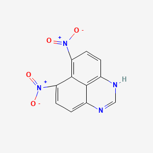 molecular formula C11H6N4O4 B15469359 6,7-Dinitroperimidine CAS No. 56314-53-5