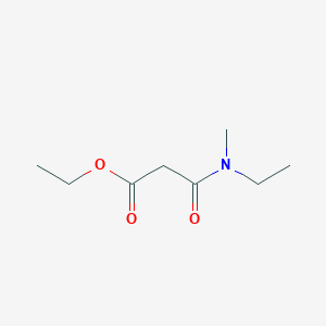 molecular formula C8H15NO3 B15469377 Propanoic acid, 3-(ethylmethylamino)-3-oxo-, ethyl ester CAS No. 52053-68-6