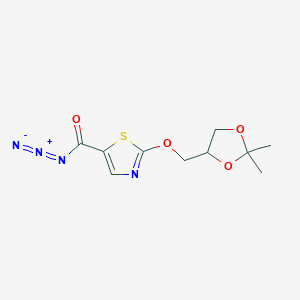 2-[(2,2-Dimethyl-1,3-dioxolan-4-yl)methoxy]-1,3-thiazole-5-carbonyl azide