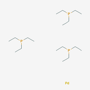 molecular formula C18H45P3Pd B15469477 Palladium, tris(triethylphosphine)- CAS No. 52359-12-3