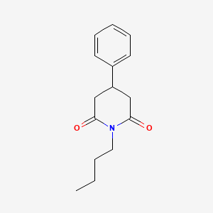 molecular formula C15H19NO2 B15469479 1-Butyl-4-phenylpiperidine-2,6-dione CAS No. 54946-29-1