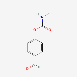 molecular formula C9H9NO3 B15469496 Benzaldehyde, 4-[[(methylamino)carbonyl]oxy]- CAS No. 54335-83-0