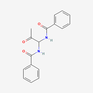 molecular formula C17H16N2O3 B15469603 N,N'-(2-Oxopropane-1,1-diyl)dibenzamide CAS No. 52208-92-1