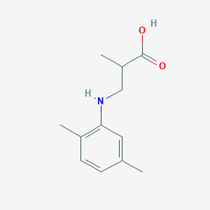 molecular formula C12H17NO2 B15469633 3-(2,5-Dimethylanilino)-2-methylpropanoic acid CAS No. 54281-88-8