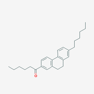 molecular formula C26H34O B15469638 1-(7-Hexyl-9,10-dihydrophenanthren-2-YL)hexan-1-one CAS No. 54454-93-2