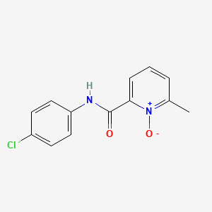 2-Pyridinecarboxamide, N-(4-chlorophenyl)-6-methyl-, 1-oxide