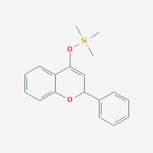 molecular formula C18H20O2Si B15469670 Trimethyl[(2-phenyl-2H-1-benzopyran-4-yl)oxy]silane CAS No. 54619-13-5