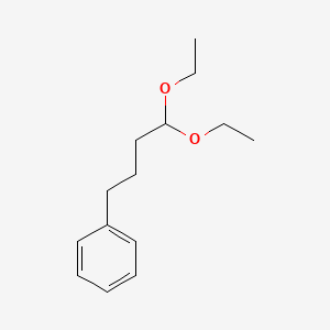 molecular formula C14H22O2 B15469688 Benzene, (4,4-diethoxybutyl)- CAS No. 53356-85-7