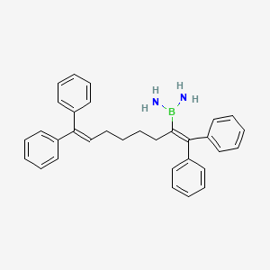 1-(1,1,8,8-Tetraphenylocta-1,7-dien-2-yl)boranediamine