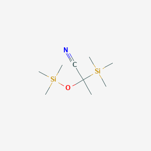 2-(Trimethylsilyl)-2-[(trimethylsilyl)oxy]propanenitrile