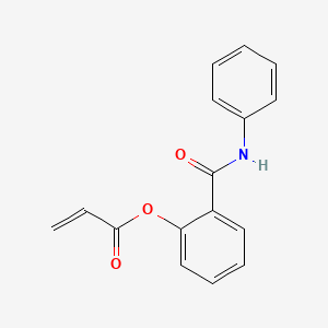 molecular formula C16H13NO3 B15469800 2-(Phenylcarbamoyl)phenyl prop-2-enoate CAS No. 56525-45-2