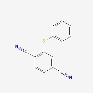 molecular formula C14H8N2S B15469824 1,4-Benzenedicarbonitrile, 2-(phenylthio)- CAS No. 51762-73-3