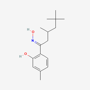 molecular formula C16H25NO2 B15469835 2-[(E)-N-hydroxy-C-(2,4,4-trimethylpentyl)carbonimidoyl]-5-methylphenol 