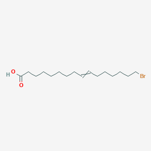 molecular formula C16H29BrO2 B15469842 16-Bromohexadec-9-enoic acid CAS No. 56309-90-1