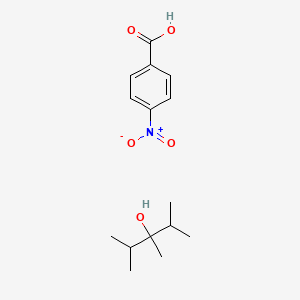 4-Nitrobenzoic acid;2,3,4-trimethylpentan-3-ol