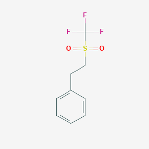 molecular formula C9H9F3O2S B15469894 [2-(Trifluoromethanesulfonyl)ethyl]benzene CAS No. 52208-95-4