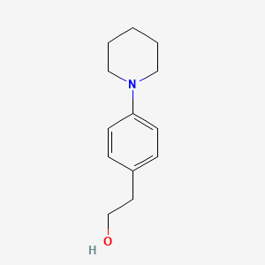 molecular formula C13H19NO B15469901 Phenethyl alcohol, 4-piperidino- CAS No. 55023-79-5