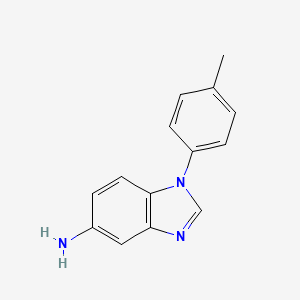 molecular formula C14H13N3 B15469918 1-(4-Methylphenyl)-1H-benzimidazol-5-amine CAS No. 53897-96-4