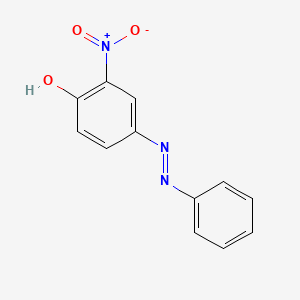 molecular formula C12H9N3O3 B15469934 2-Nitro-4-phenylazophenol CAS No. 55936-40-8