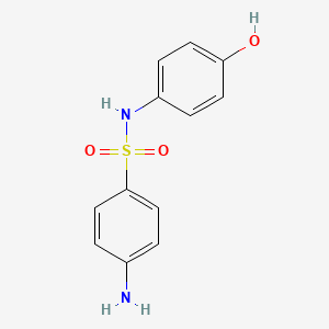 molecular formula C12H12N2O3S B15469944 Benzenesulfonamide, 4-amino-N-(4-hydroxyphenyl)- CAS No. 52569-87-6