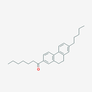 molecular formula C26H34O B15469961 1-(7-Pentyl-9,10-dihydrophenanthren-2-YL)heptan-1-one CAS No. 54454-97-6