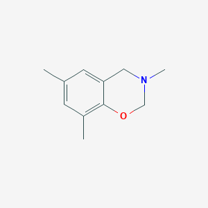 molecular formula C11H15NO B15469987 3,4-Dihydro-3,6,8-trimethyl-2H-1,3-benzoxazine CAS No. 56073-40-6