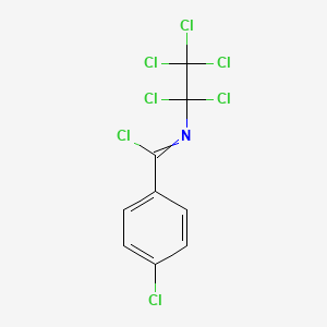 4-Chloro-N-(pentachloroethyl)benzene-1-carboximidoyl chloride