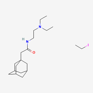 molecular formula C20H37IN2O B15470028 N-(2-(Diethylamino)ethyl)-1-adamantaneacetamide ethyl iodide CAS No. 54099-14-8