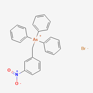 molecular formula C25H21AsBrNO2 B15470044 [(3-Nitrophenyl)methyl](triphenyl)arsanium bromide CAS No. 55532-29-1