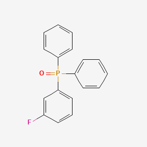 molecular formula C18H14FOP B15470048 (3-Fluorophenyl)(oxo)diphenyl-lambda~5~-phosphane CAS No. 54300-35-5