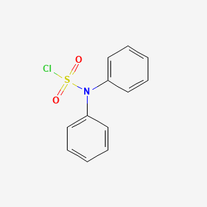 molecular formula C12H10ClNO2S B15470099 Sulfamoyl chloride, diphenyl- CAS No. 56751-83-8