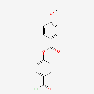 molecular formula C15H11ClO4 B15470182 4-(Chlorocarbonyl)phenyl 4-methoxybenzoate CAS No. 52899-54-4