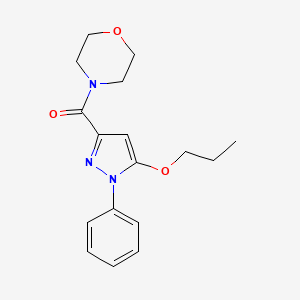 (Morpholin-4-yl)(1-phenyl-5-propoxy-1H-pyrazol-3-yl)methanone