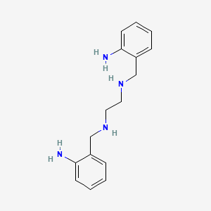 molecular formula C16H22N4 B15470211 N,N'-bis(2-aminobenzyl)ethane-1,2-diamine CAS No. 54222-83-2