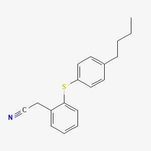 molecular formula C18H19NS B15470237 {2-[(4-Butylphenyl)sulfanyl]phenyl}acetonitrile CAS No. 54997-30-7