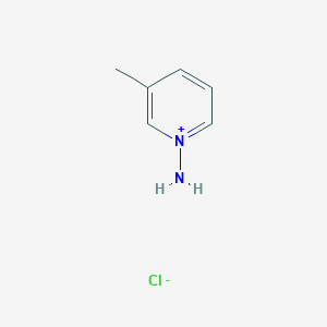 molecular formula C6H9ClN2 B15470261 Pyridinium, 1-amino-3-methyl-, chloride CAS No. 56460-57-2