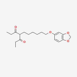 3,5-Heptanedione, 4-[6-(1,3-benzodioxol-5-yloxy)hexyl]-