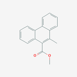 molecular formula C17H14O2 B15470273 Methyl 10-methylphenanthrene-9-carboxylate CAS No. 55042-80-3