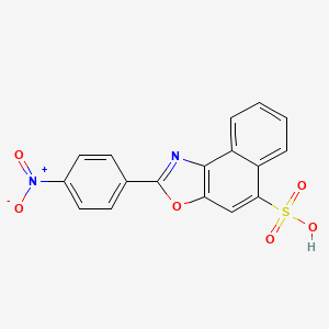 Naphth[1,2-d]oxazole-5-sulfonic acid, 2-(4-nitrophenyl)-