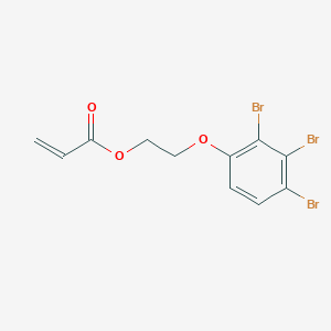 molecular formula C11H9Br3O3 B15470336 2-(2,3,4-Tribromophenoxy)ethyl prop-2-enoate CAS No. 54363-46-1