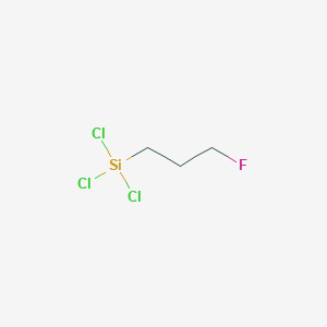 molecular formula C3H6Cl3FSi B15470352 Trichloro(3-fluoropropyl)silane CAS No. 54655-48-0